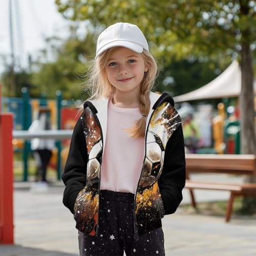 Girl's Full Zip Hoodie Casual Long Sleeve Kids Oversized Hooded Sweatshirts Fall Clothes Jackets with Pockets S-XL3