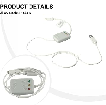 DCSD Serial Cable USB Flashing Engineering Line for IOS Device with Dual FT232 IC, White