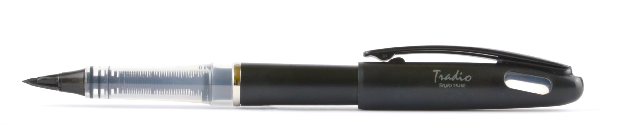 Pentel TRJ50-AO Tradio Style Spring Pen/stylo, Pen Colour Black