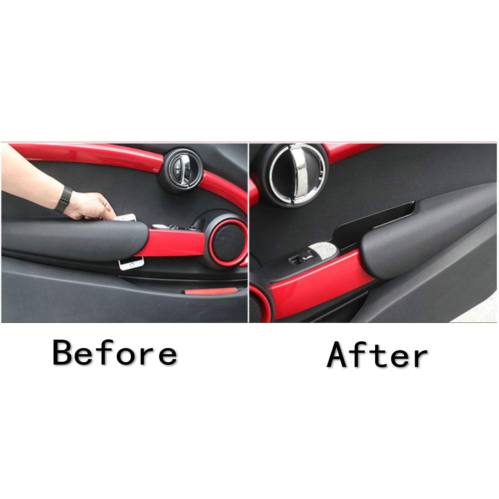 Heinmo Car Door Storage Box Interior Door Handle Modified armrest Storage Box for Cooper F55