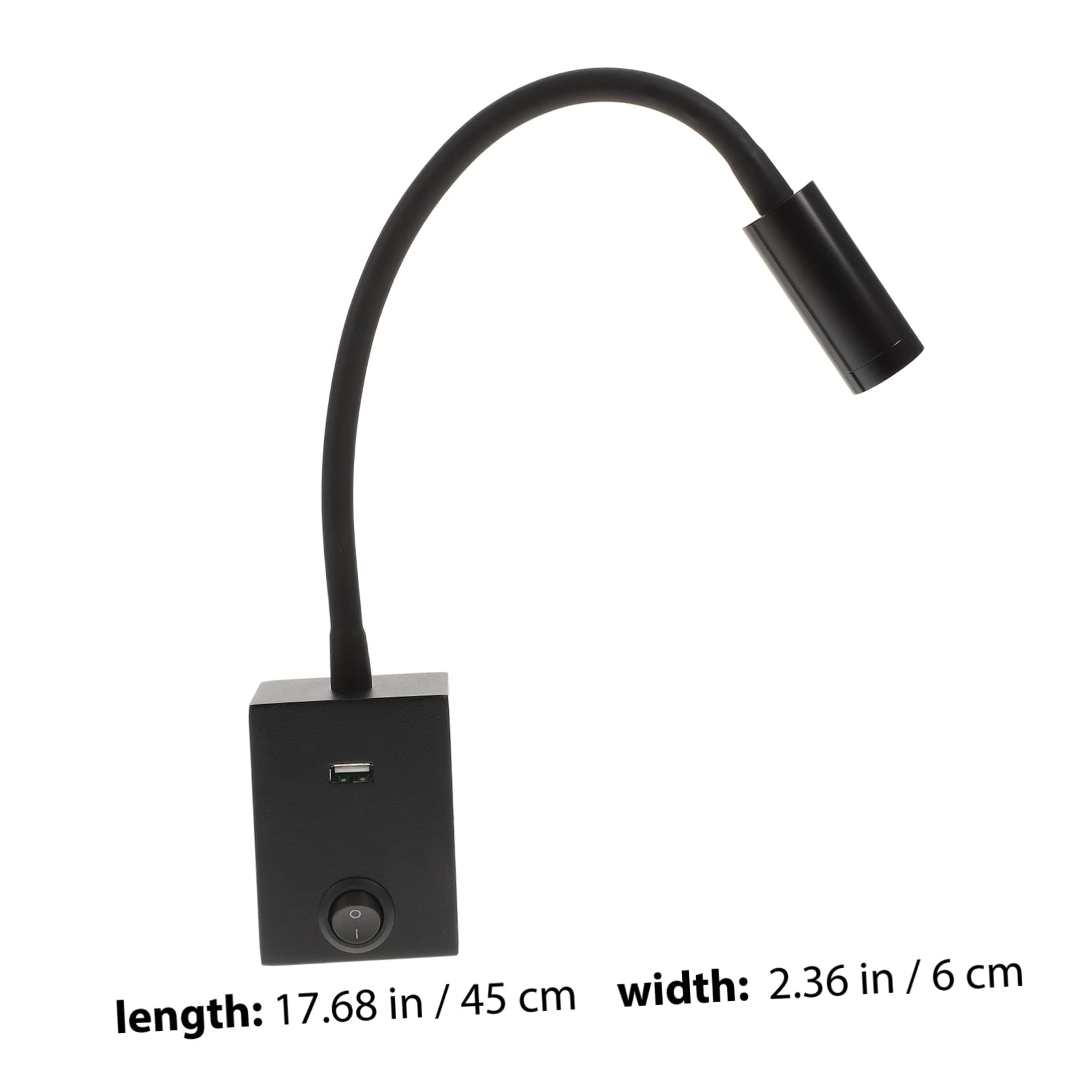 PRETYZOOM Comfortable Reading Experience Led Bedside Wall Lamp Multi-use Book Light Headboard Fit