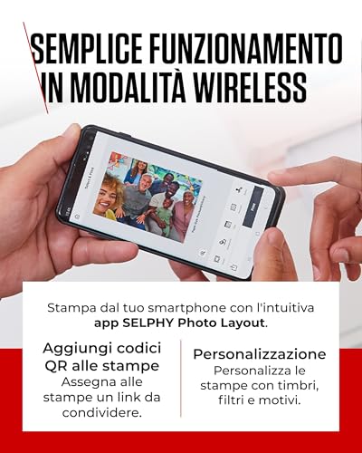 Canon SELPHY CP1500 Stampante Fotografica Compatta – Stampante per Fotografie Wireless, con Porta USB-C e Scheda SD – Foto che Durano a Lungo - Ideale per Album di Ritagli e Album Fotografici, Nero - Immagine 4