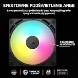 CORSAIR RS140 ARGB 140 mm PWM Wentylatory – Połączenie Daisy-Chain – Niski Poziom Hałasu – Łożysko Magnetyczne – Pakiet Podwójny – Czarny