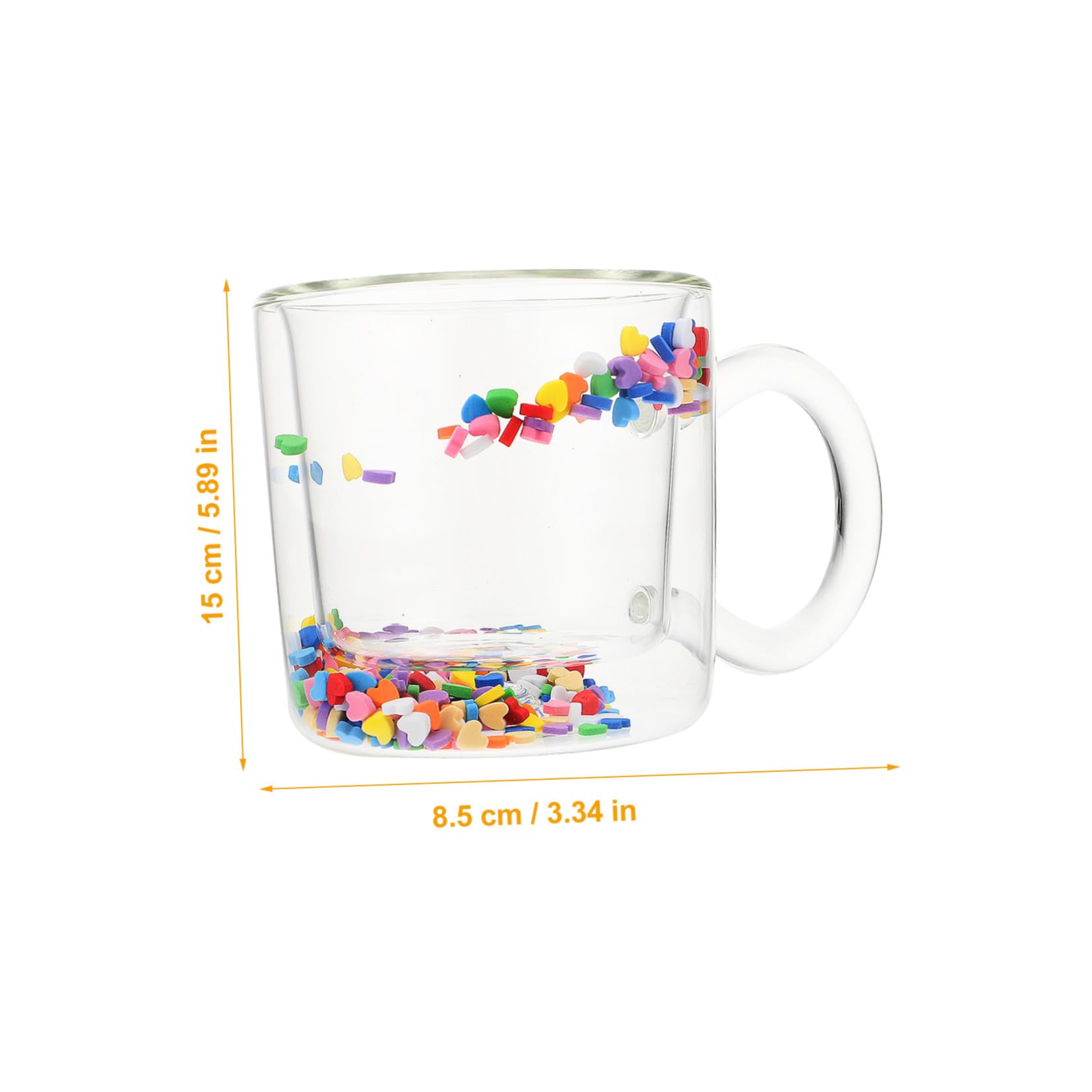 Doppelwandglas Teetasse aus Hitzebeständigem Glas mit Kreativem Design Multifunktionaler Heimpokal für Kaffee Tee und Saft im Alltag