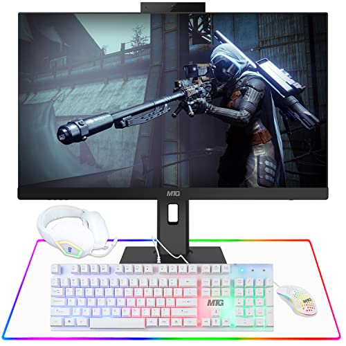 Image of Gaming All in One PC 24 Inch FHD Touchscreen, MTG Yama, Intel Core i5 10th Gen, 32GB RAM, 1TB NVME, NVIDIA GT 730 4GB DDR3 Graphics, Webcam, DVD RW, Gaming Kit, Windows 11 Home