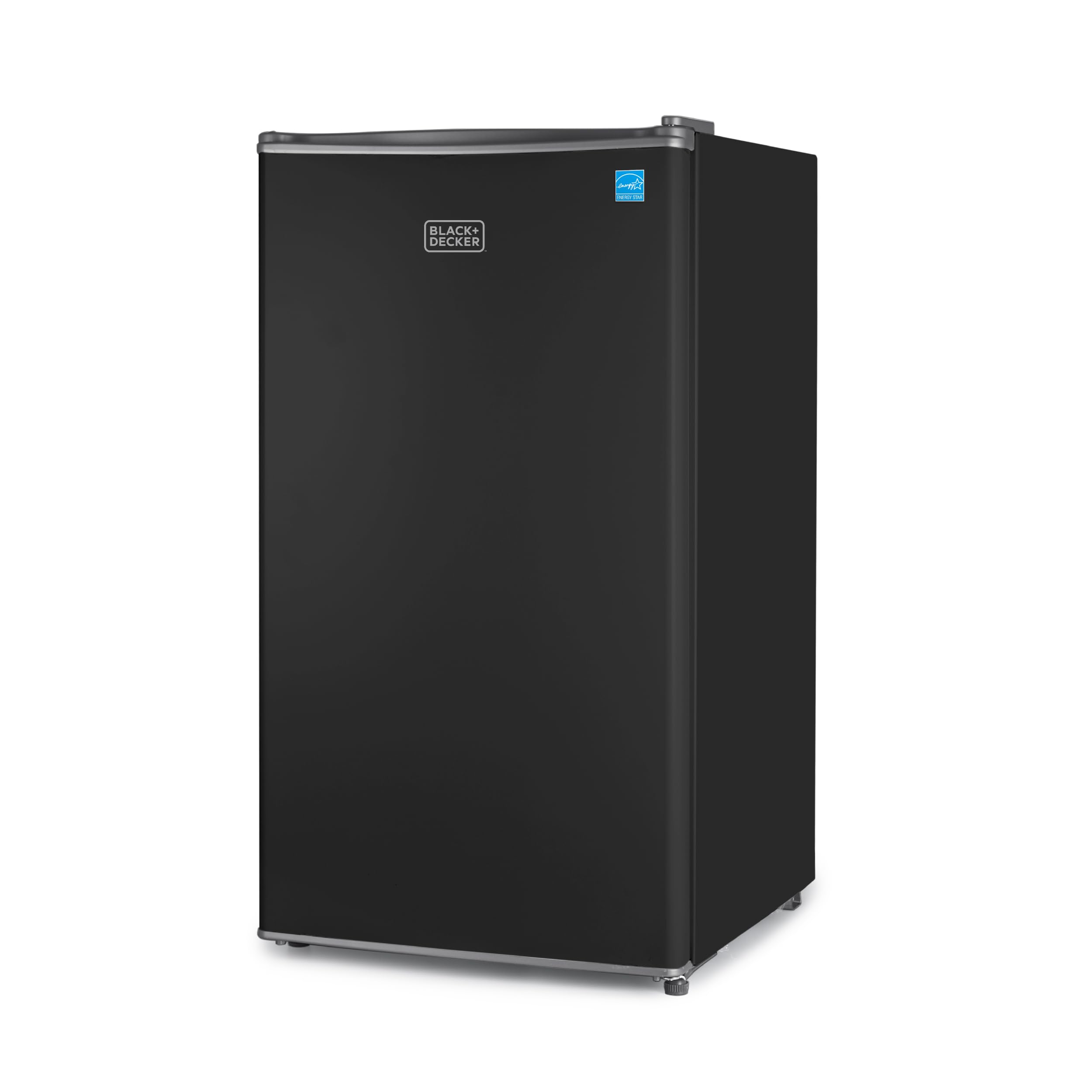 BLACK+DECKER 3.2 Cu. Ft. Compact Refrigerator, ENERGY STAR Certified Small Refrigerator, Single Door Mini Fridge with Chiller Compartment, Personal Fridge for Home or Dorm Room, BCRK32B, Black on Fridge.com