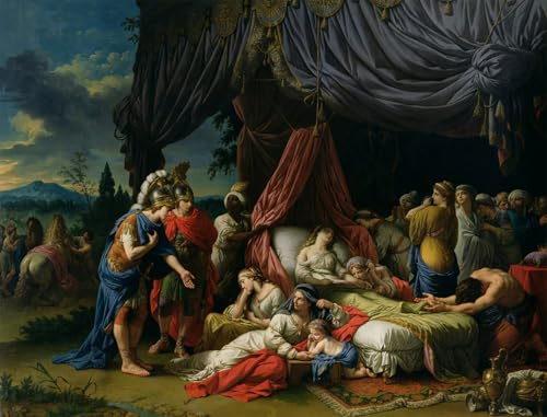 Toile la mort de la femme de Darius III grand format 60x90 affiche décoration