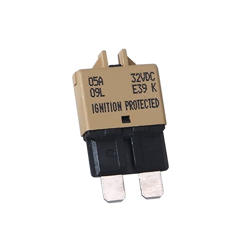 12V-32V DC Reset Bajo Perfil ATCATO Disyuntor Cuchilla Fusible Reiniciable 5A 1Pack