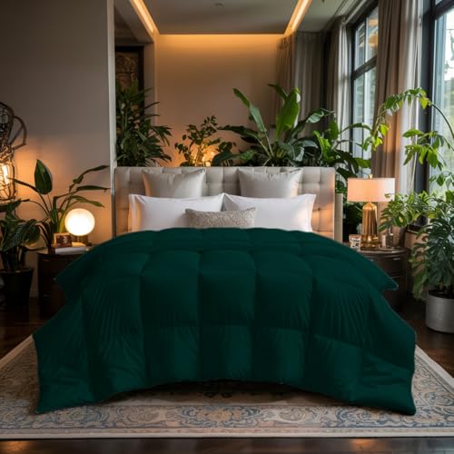 Image of Earthlycozy 300GSM Premium Comforter - Hypoallergenic, Breathable, Reversible, Lightweight, All-Season, AC Friendly and Machine Washable (Teal, Single)