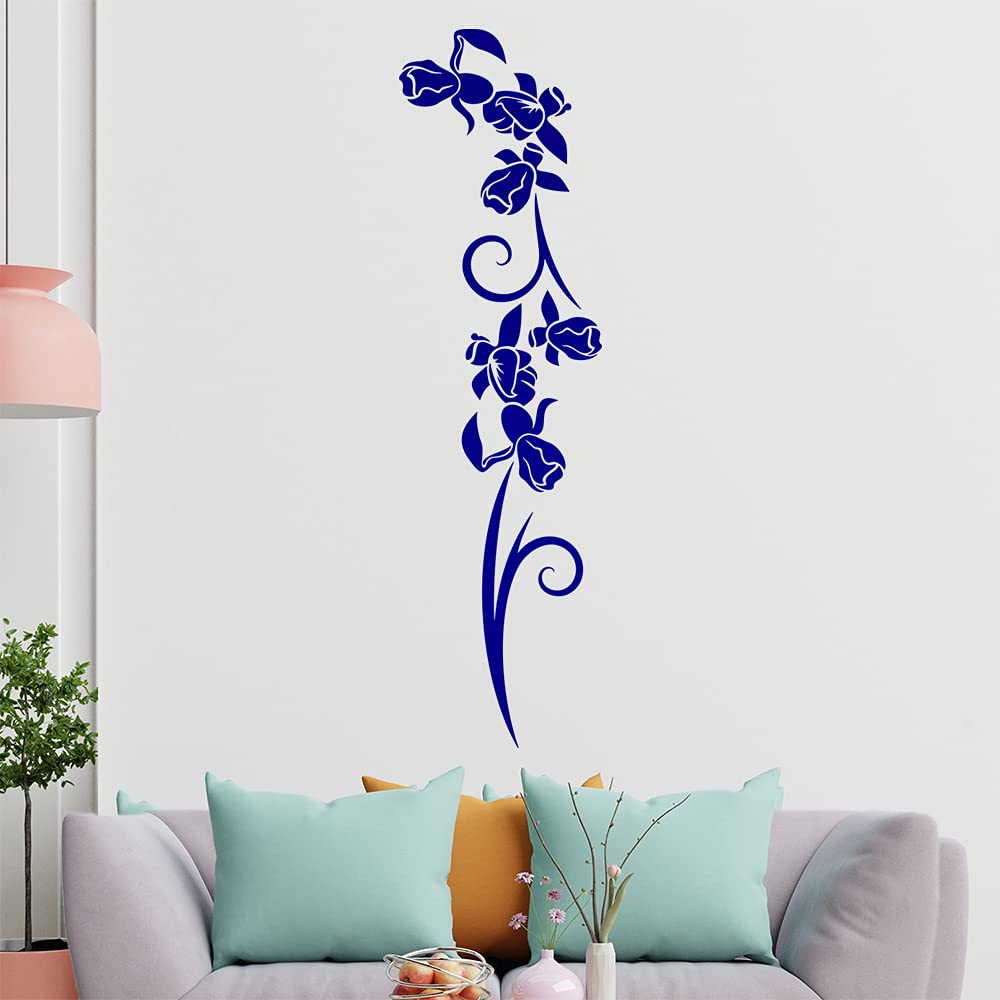 Kiwistar Fiori – Linee Adesivo in 6 Dimensioni – Wall Sticker Wall Sticker, 90_Silbergrau, 96 x 37 cm