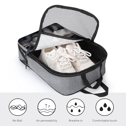 Bolsas de zapatos con asa transpirable y diseño de gato para viajes 4