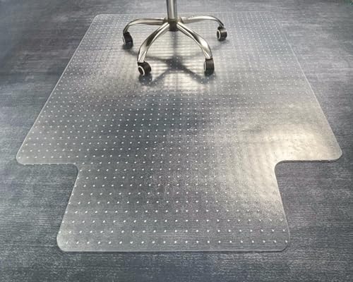 Mat For Carpeted Floors &ndash; Large, Slip-resistant, Heavy-duty Desk Protector With Extended Lip &ndash; Easy Glide Rolling Desk Chair Mat For Work, Gaming, Home