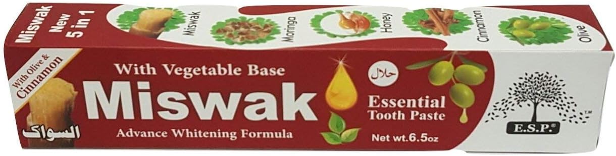 Miswak Toothpaste - 6 PACK HALAL