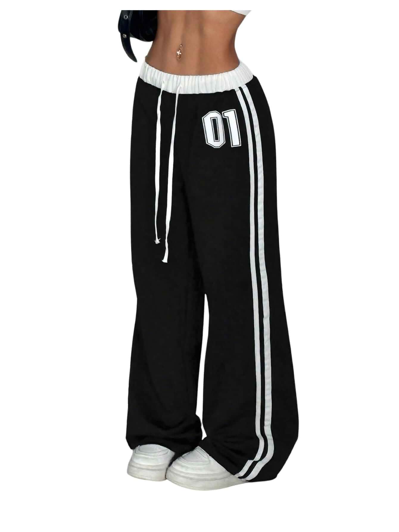 SOLY HUX Women's Baggy Sweatpants Y2k Wide Leg Sweatpant | Drawstring, Streetwear, Cute, Casual