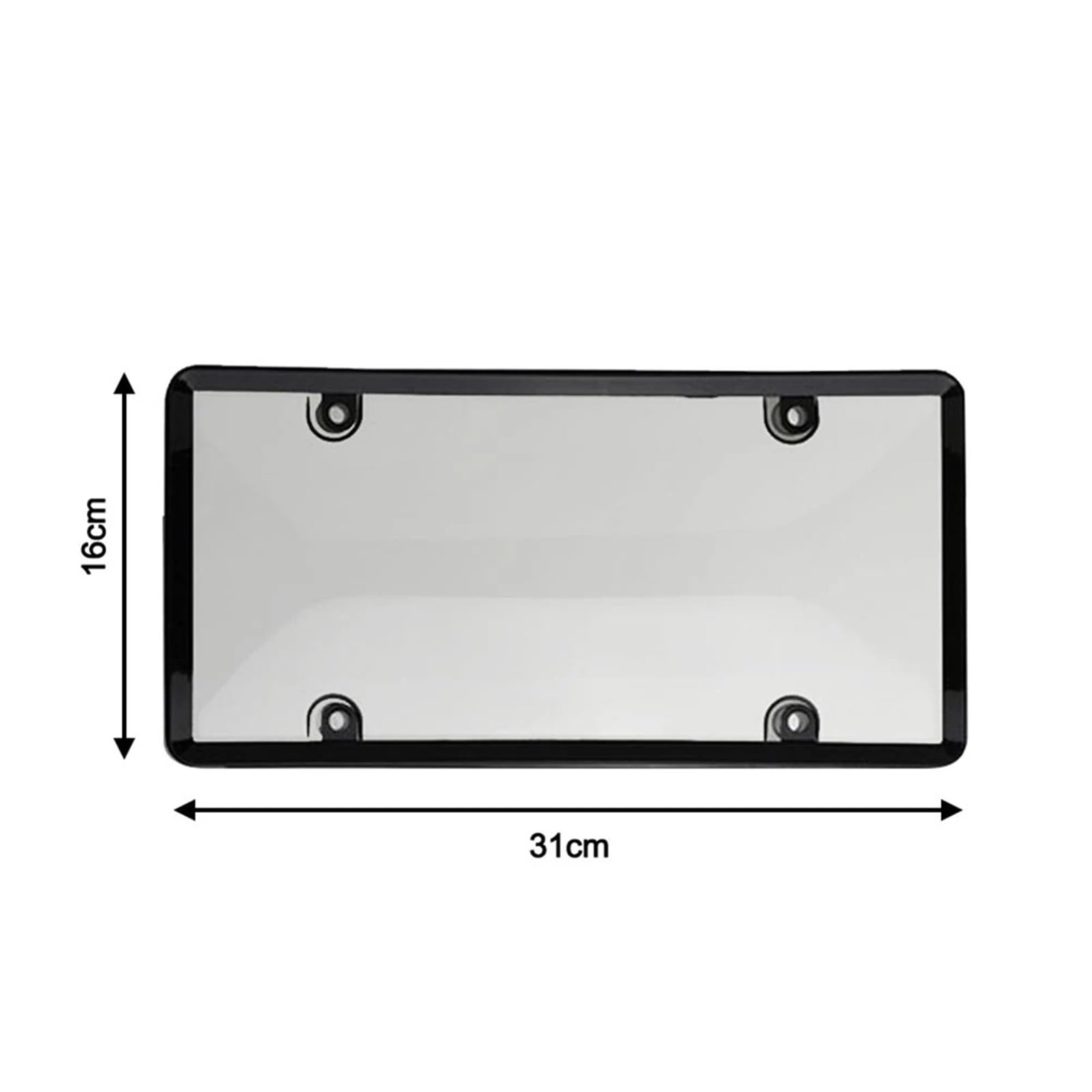 Kennzeichenabdeckung for US-Fahrzeuge, Reflektierend, 1 Stück, Klein, Praktisch, Brandneu