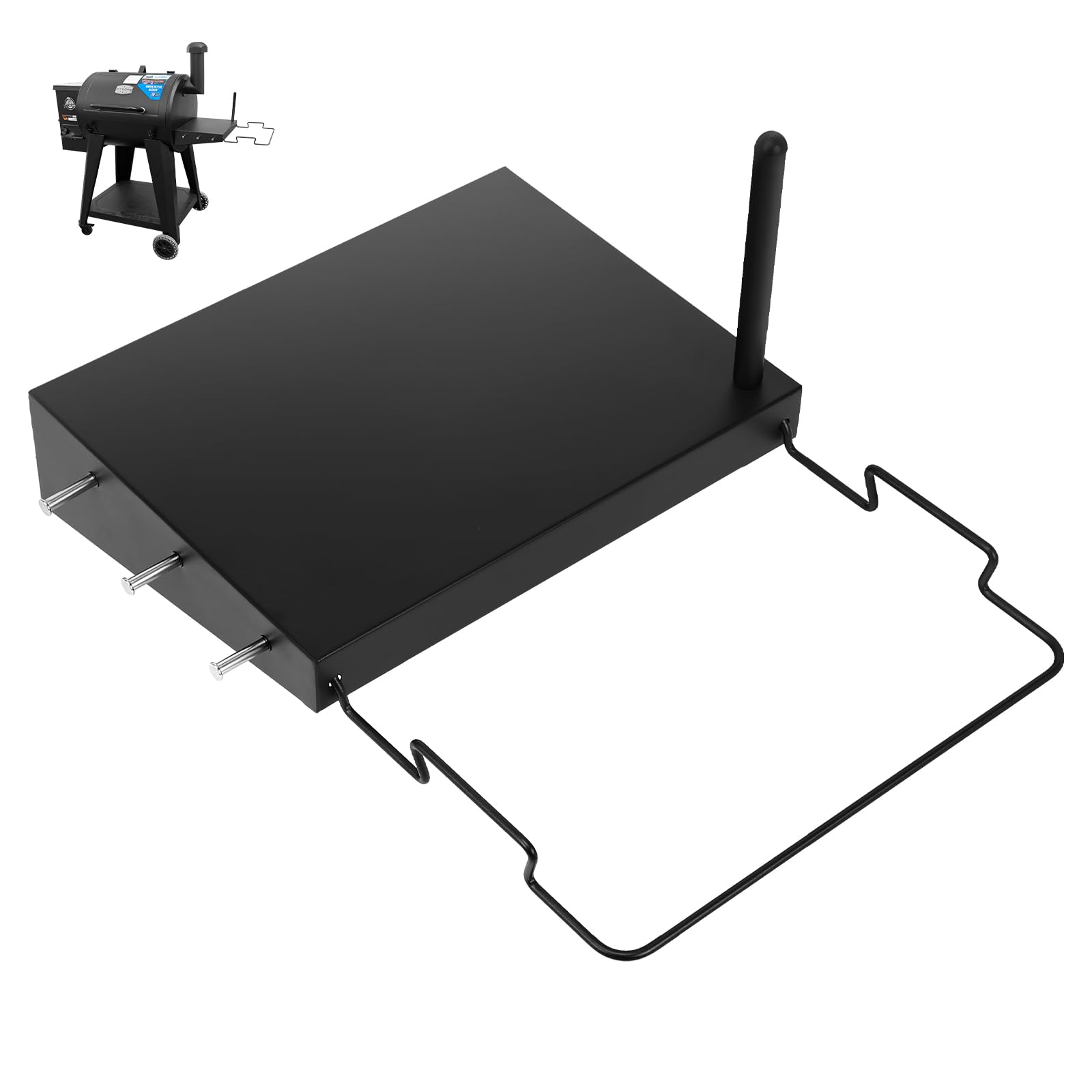 Utheer Grill Side Shelf for Pit boss 700 820 Series Pellet Grill, Heavy Duty Serving Tray Side Shelf Grill Accessories for Pit boss 700, 700FB Pellet Grill