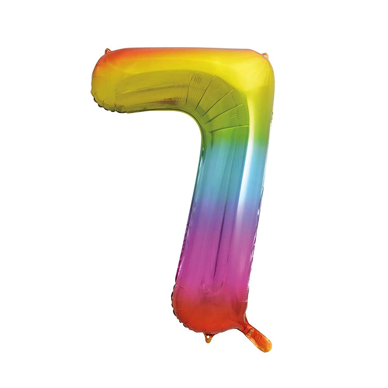 7-Shaped Rainbow Foil Balloon (86cm) - Perfect for Celebrations, Party Decor, Birthday, & More - 1 Pc