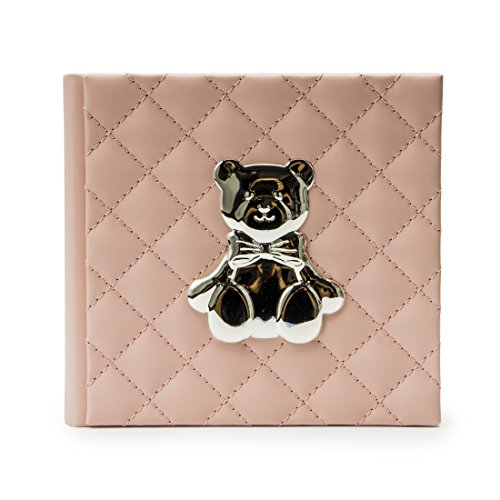 Modali Baby Fine & Elegant Beautifully Crafted Pink Faux Leather Baby Photo Album 4x6