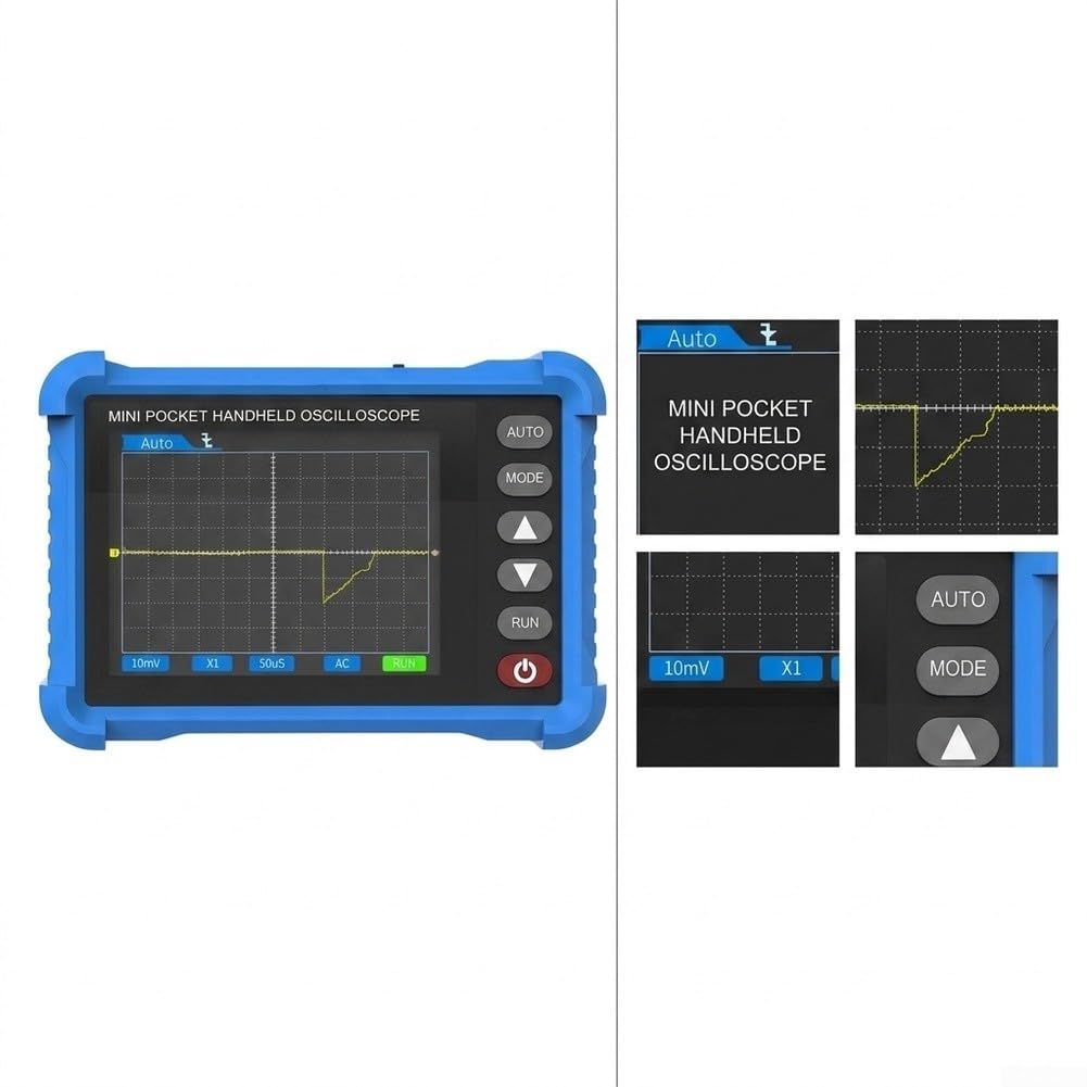 Oscilloscopio Digitale per portatile 250KHz 2.8" Auto Setup Oscilloscopio(HP-250K)