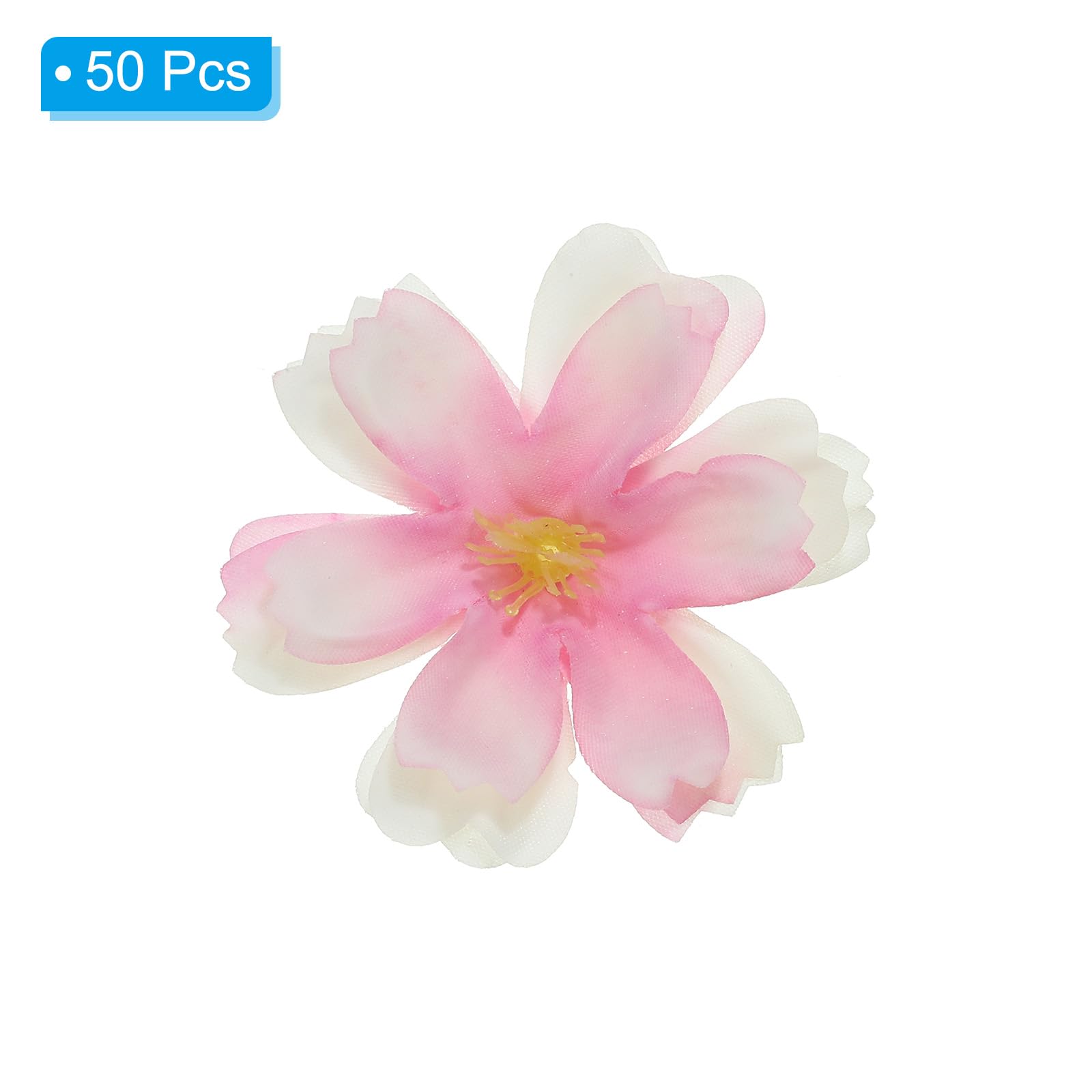 PATIKIL 1.77" Artificial Plum Blossom Flower Heads - Image 3