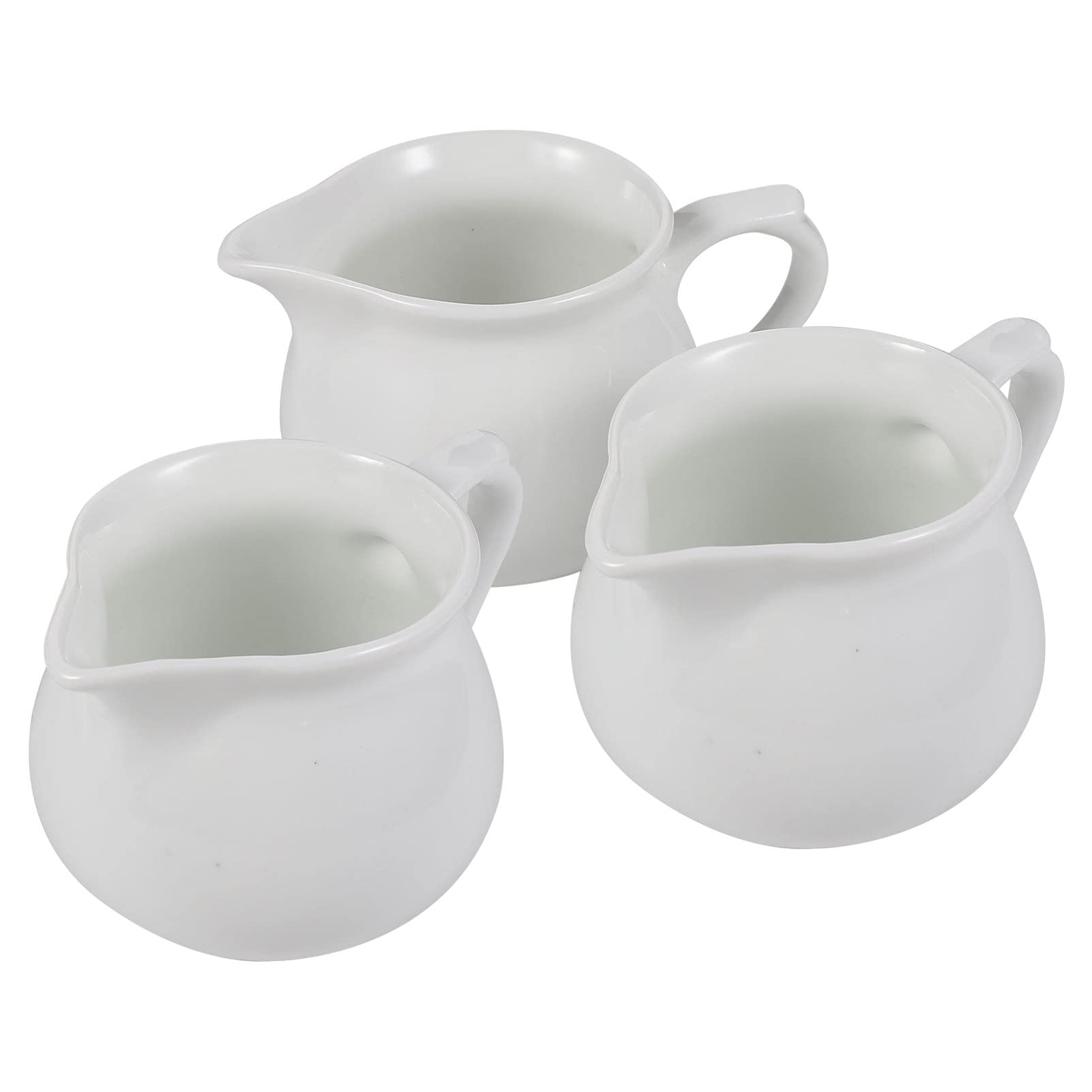 Cabilock Latte Art Cup Set 3pcs Ceramic Frothing Pitcher Milk Jug Maker for Coffee Yogurt