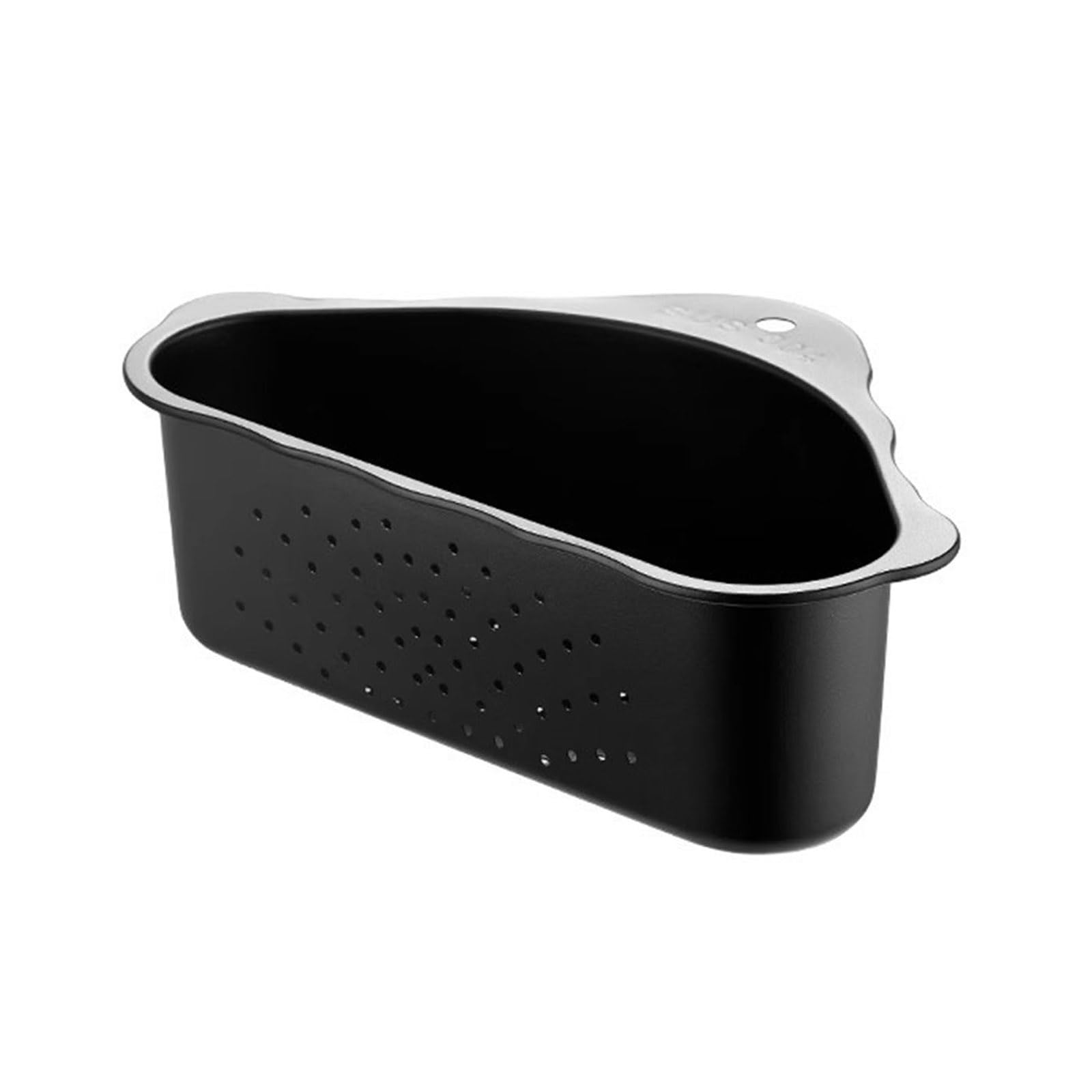Shurhome Steel Triangular Sink Drain Basket with Suction Cup Kitchen Strainer for Food Storage and Efficient Water Drainage Sink Filter Basket