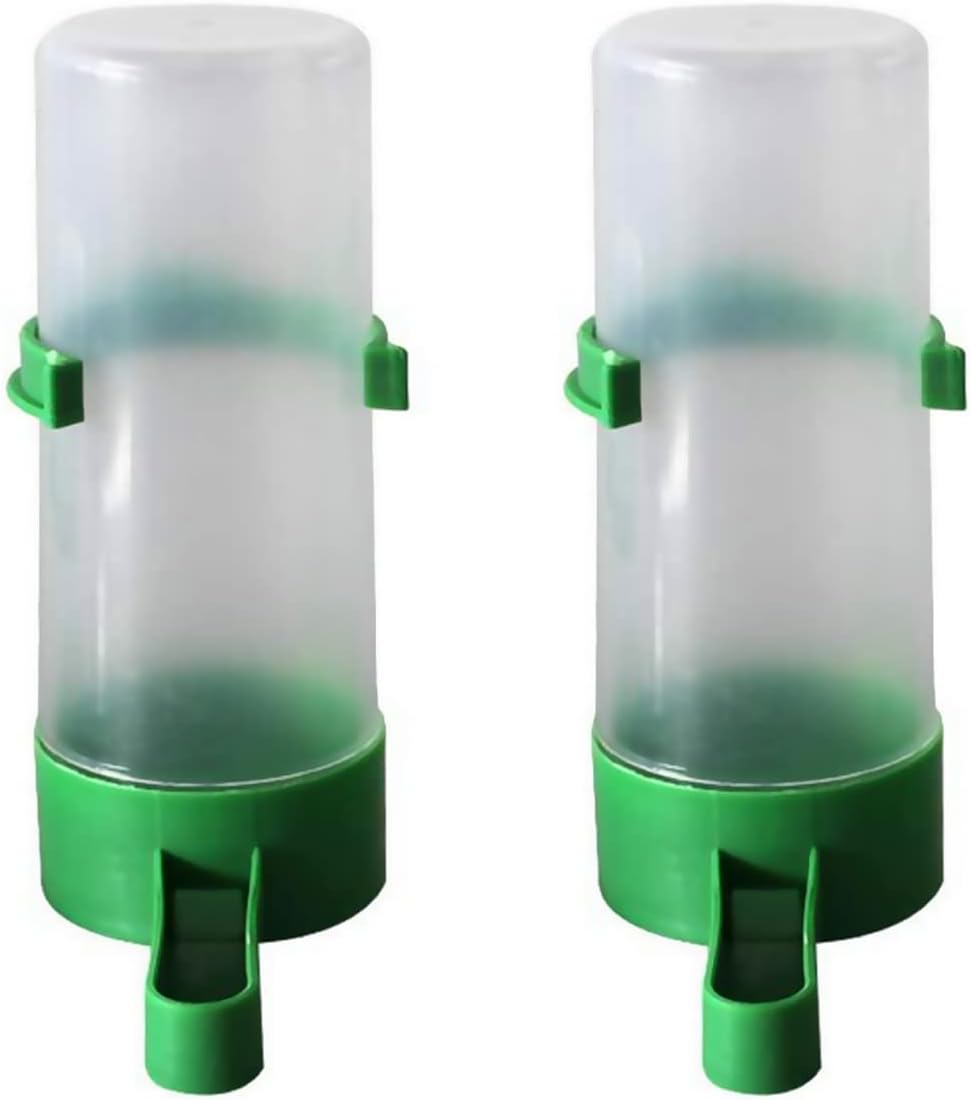 2 Pack Automatic Bird Water Dispensers, Feeder, Dispenser For Cage, Bottle Drinker Contai