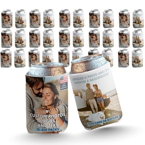 VictoryStore Custom Can Coolers, 16 oz, Multicolor, Polyester, Foam