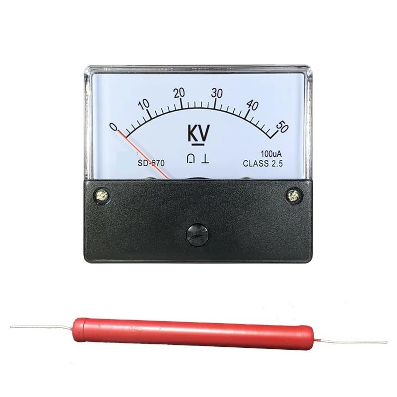 SD670 Voltmetro ad alta tensione CC, 15 kv 100 kv 200 kv Misuratore di kilovolt con puntatore 100 ua CC(DC 200kV 100uA)