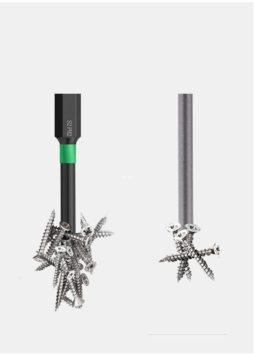 Magnético 25 50 60 70 90 150MM Broca Destornillador Cabeza Cruzada Alta dureza eléctrica Taladro Manual Juego de Tornillos eléctricos,50 65 70mm,1
