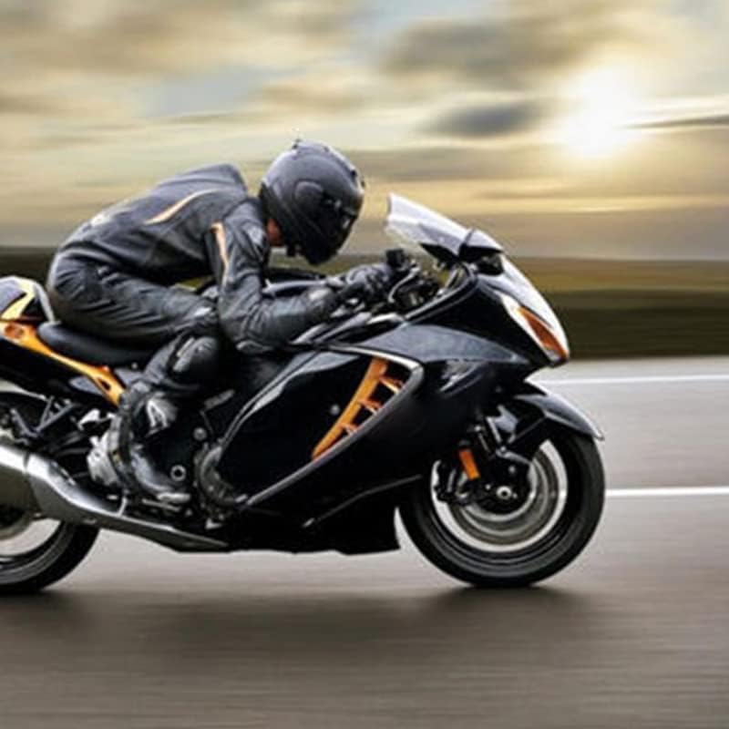 Miniatura 3 de Guardabarros delantero para motocicleta Suzuki GSXR 1300 Hayabusa GSX-R1300 2008-2018 ABS plástico guardabarros Splash Guard (negro)