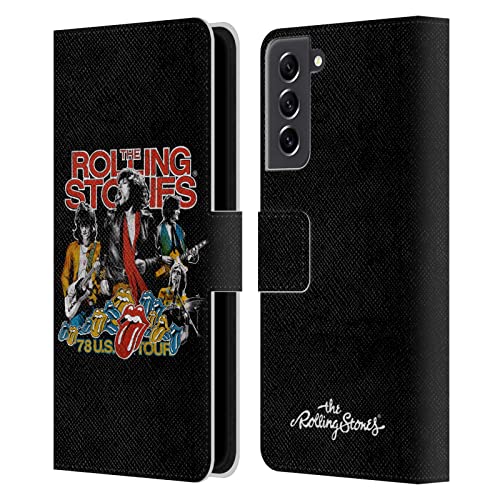 Carcasa cuero Samsung S21 FE 5G The Rolling Stones funda tipo libro