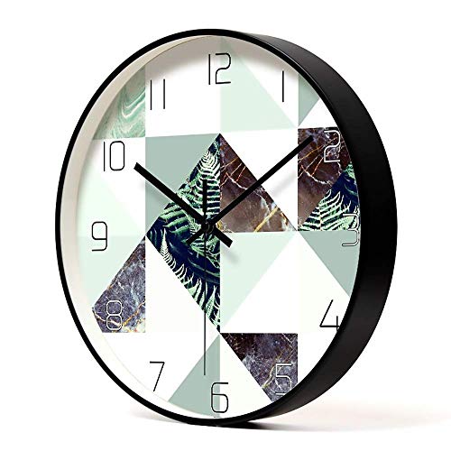 Horloge murale en métal silencieuse pour décorer sans bruit
