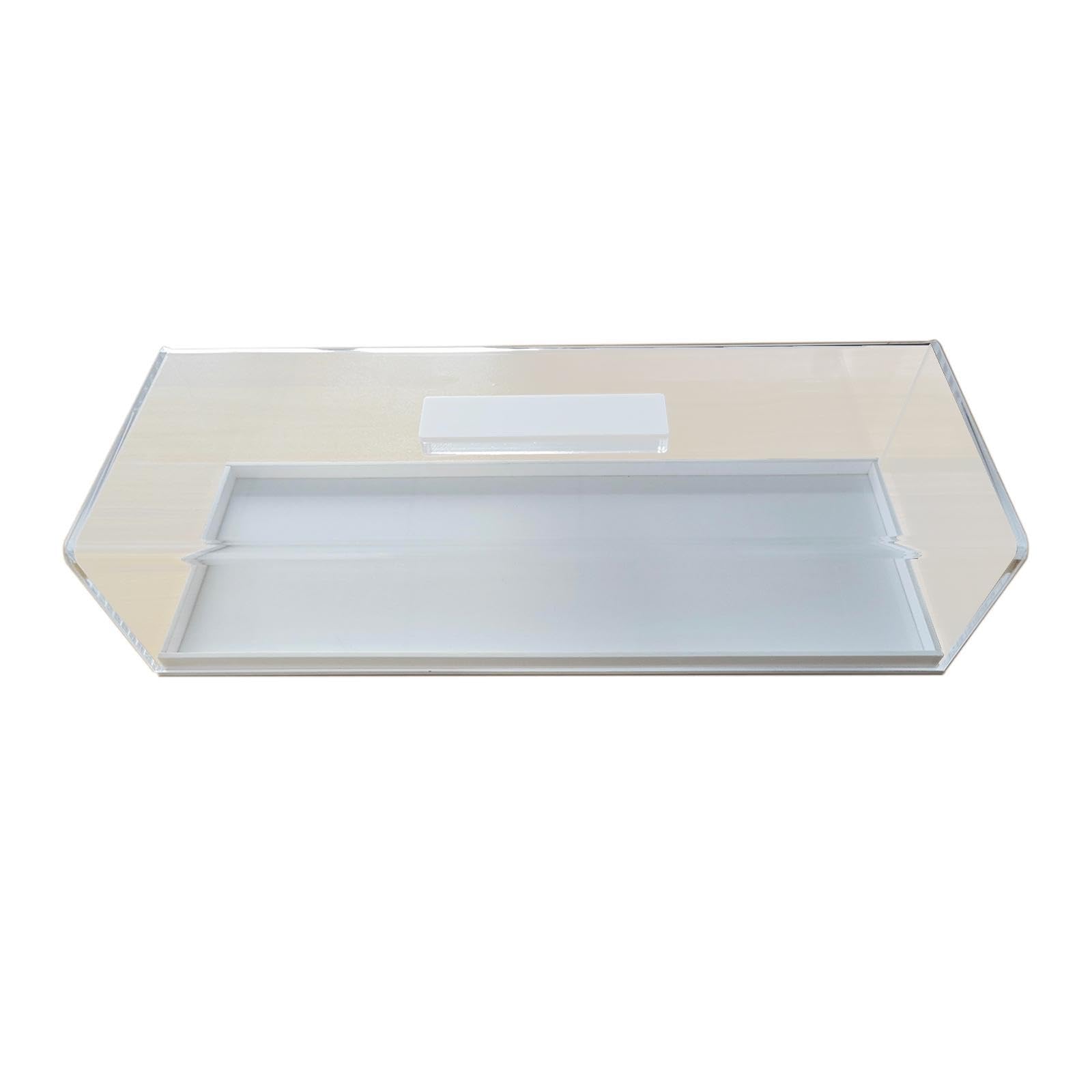 Nishiyuenyi Acrylic Bread Box Bread Storage Container with Cover Bakery Display Case Serving Tray for Commercial Countertop Chips Cookie