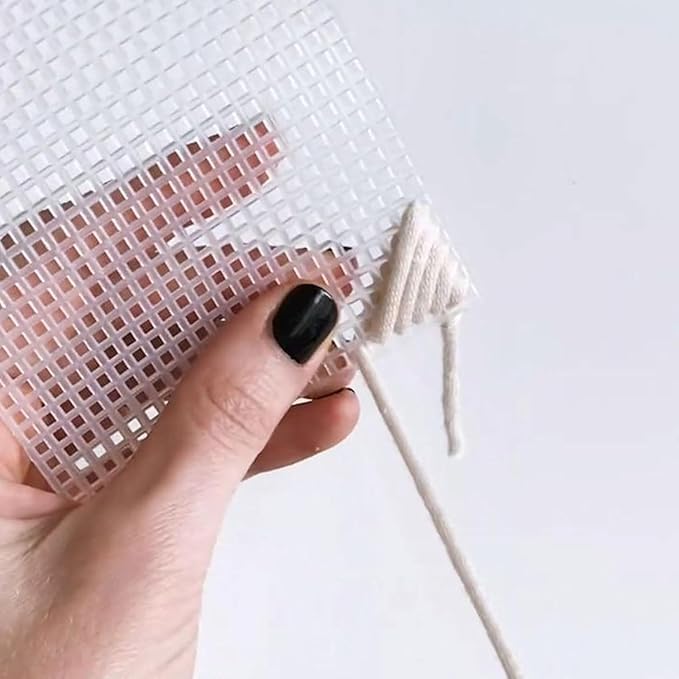 Cross Stitch Cloth/Bag Making Materials,Canvas Sheet for Craft, Sewing/Embroidery Projects and DIY,Plastic Canvas Sheet for Decoration (5) 3