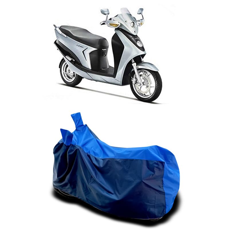 Image of DUFFEL-Two Wheeler Body Cover Compatible with All Variant of Hero Leap Hybrid SES BS6 Cover Dust Proof /UV Protection Used for Indoor /Outdoor and Parking Full Body Protection (Red Color)