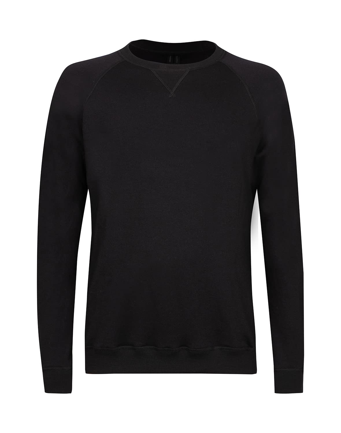 DILLING Men's Merino Wool Terry Sweatshirt Black XXL