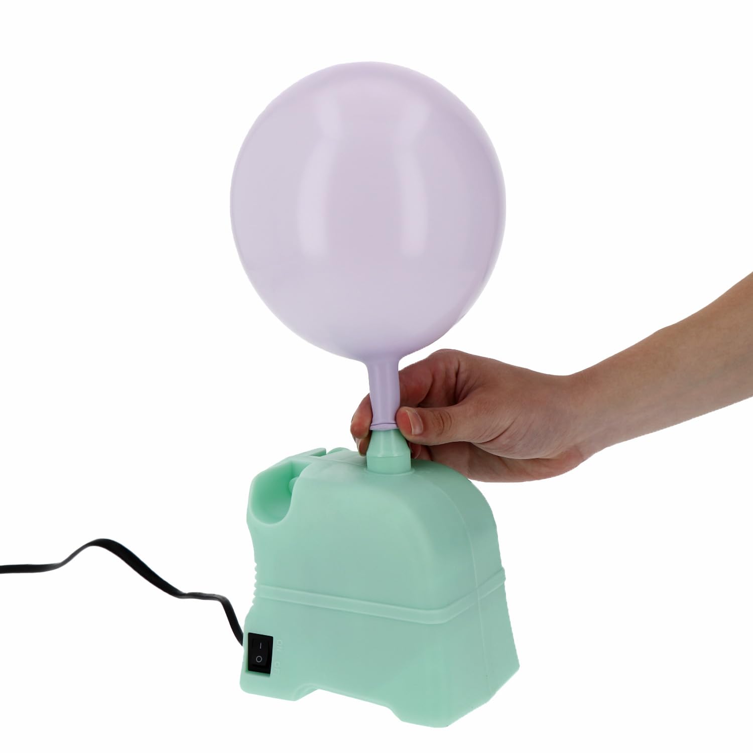 Folat 64529 elektryczna pompka do balonów, 600 W, przenośna, do dekoracji urodzinowych i imprezowych