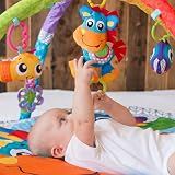 Playgro Mata do zabawy z czworonożnymi klipsami, mata muzyczna, od urodzenia, wielokolorowa, 40203