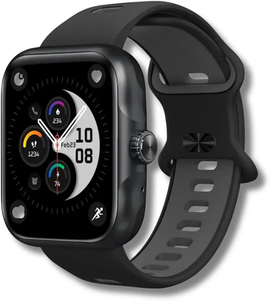 Relogio inteligente Smartwatch Action Preto | Gps integrado | Strava | Prova D'água com certificação 3Atm | Tela Super Amoled.