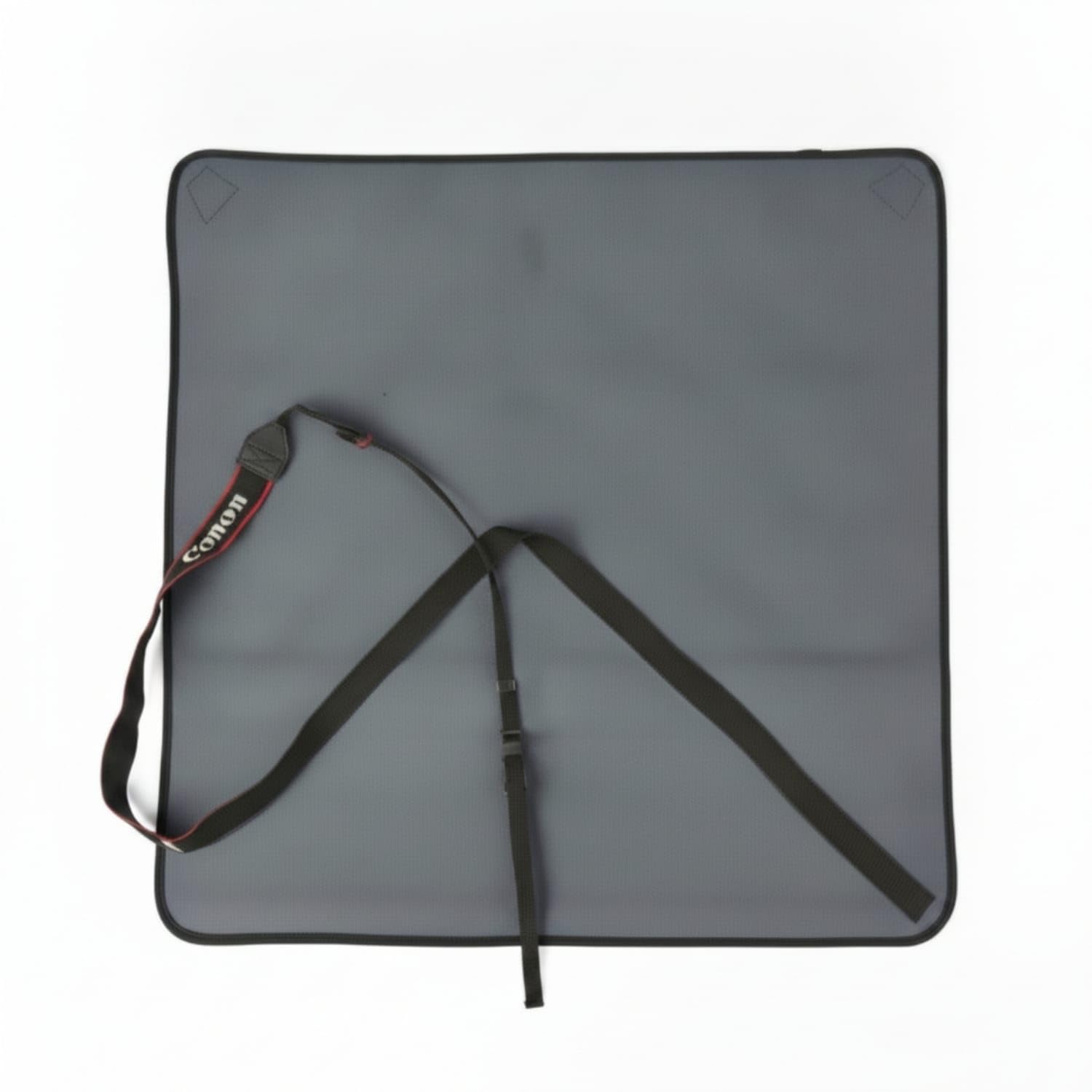 Anti-Scratch Padded Camera Wrap Portable Camera Wrap with Straps Foldable Cloth Thick for Photographers, Travel, Gray-picture-12