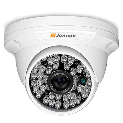 Preisvergleich Produktbild Jennov 5-in-1 Überwachungskamera für den Außenbereich, Sicherheitsalarmsystem für Zuhause Nachtsicht, E-Mail-Benachrichtigung PAL-Dome-Kamera
