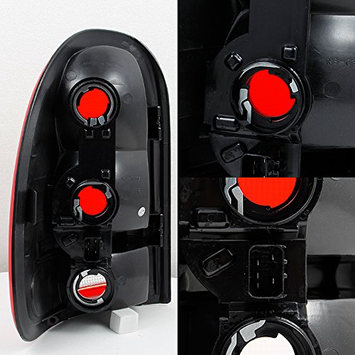 AKKON - For Chrysler Town & Country Dodge Caravan Durango Plymouth Voyager Dark Red Tail Lights Replacement Set