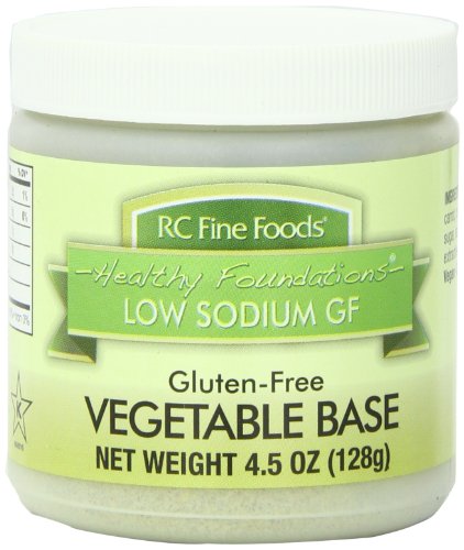 RC Fine Foods Healthy Foundations Low Sodium Gluten-Free Vegetable Base, 4.5 Ounce