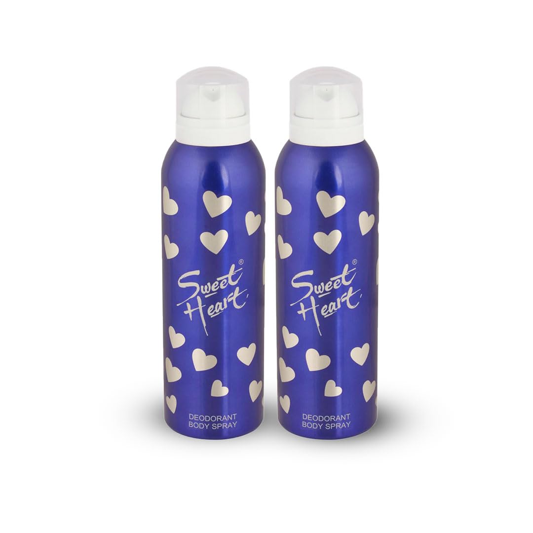 Sweet Heart Original Deodorant by JBJ Perfumes 100ml Pack of 2| Long-Lasting Eau De Parfum for Men & Women | Everyday Fresh Scent | Fragrance Spray | Exclusive Unisex Perfume-image-0