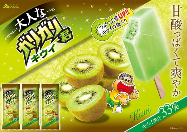 Amazon.co.jp: 赤城乳業 大人なガリガリ君キウイ100ml×24袋 : 食品