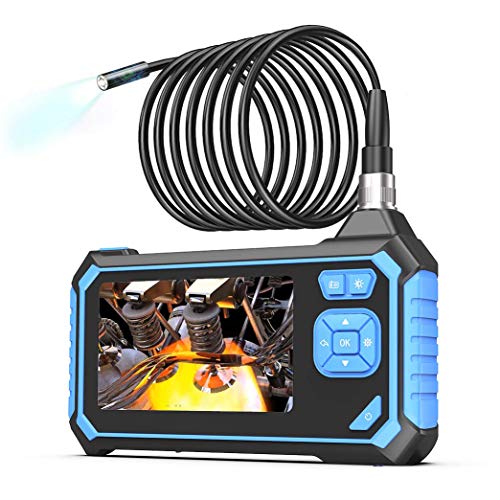 Industrial Endoscope,SKYBASIC 1080P HD Digital Borescope 4.3 Inch LCD 1.6-198inch Focal Distance Snake