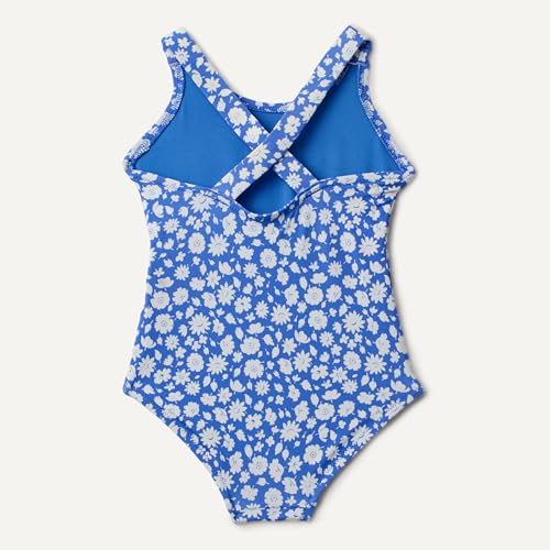 Image of Amazon Essentials Girls and Toddlers' Cross-Back One-Piece Swimsuit