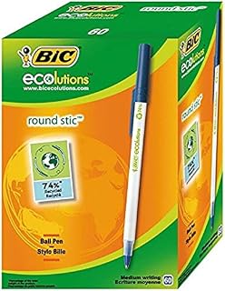 BIC Ecolutions Round Stic Pens - Blue (Box of 60)