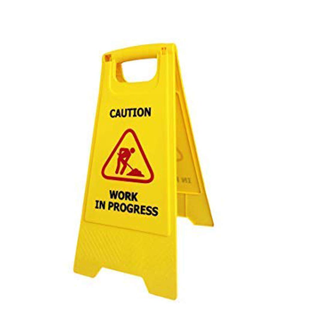 Dhwani Enterprise Yellow Work in Progress Plastic Caution Standing Board with Check Duster Cloth (B07NYRWNL1) Amazon Price History, Amazon Price Tracker
